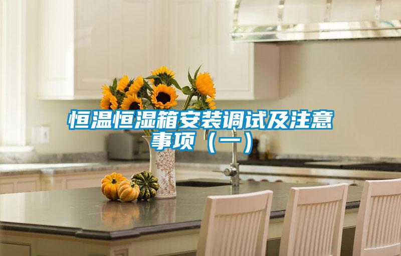 恒溫恒濕箱安裝調(diào)試及注意事項(一)