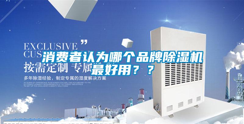 消費者認為哪個品牌除濕機最好用？？